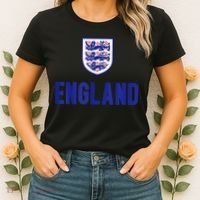 England 1982 Soccer Team Jersey British Three Heraldic Lions Women's T-Shirt thumb 2
