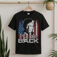 Election 2024 I'll Be Back Trump 2024 Vintage Donald Trump T-Shirt thumb 2