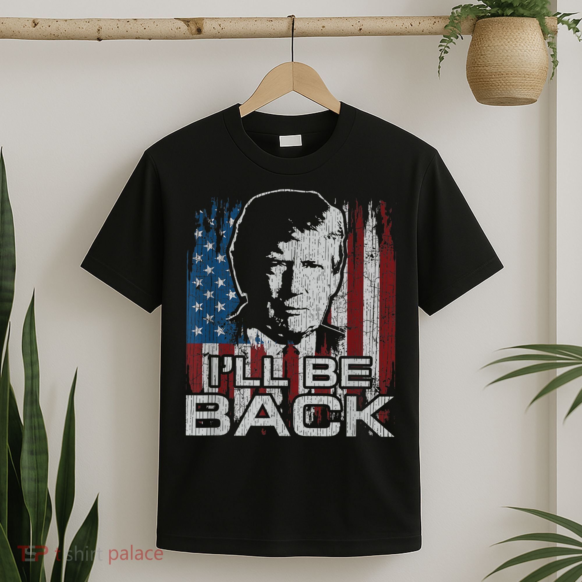 Election 2024 I'll Be Back Trump 2024 Vintage Donald Trump T-Shirt