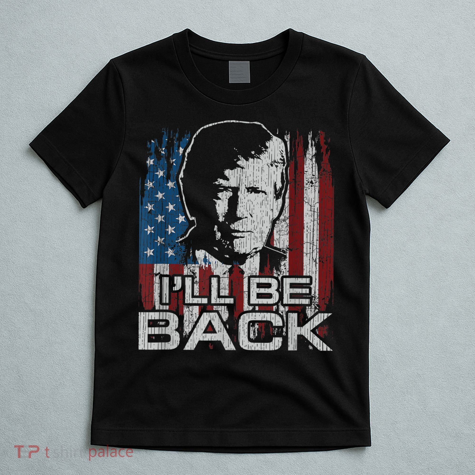 Election 2024 I'll Be Back Trump 2024 Vintage Donald Trump T-Shirt