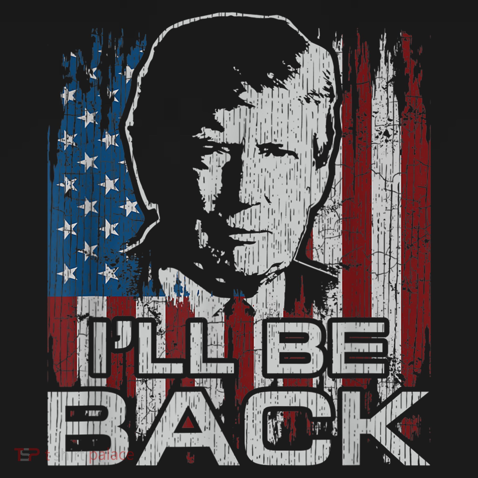 Election 2024 I'll Be Back Trump 2024 Vintage Donald Trump T-Shirt