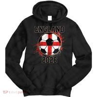 England 2026 North American Soccer Tournament Tie Dye Hoodie thumb 0