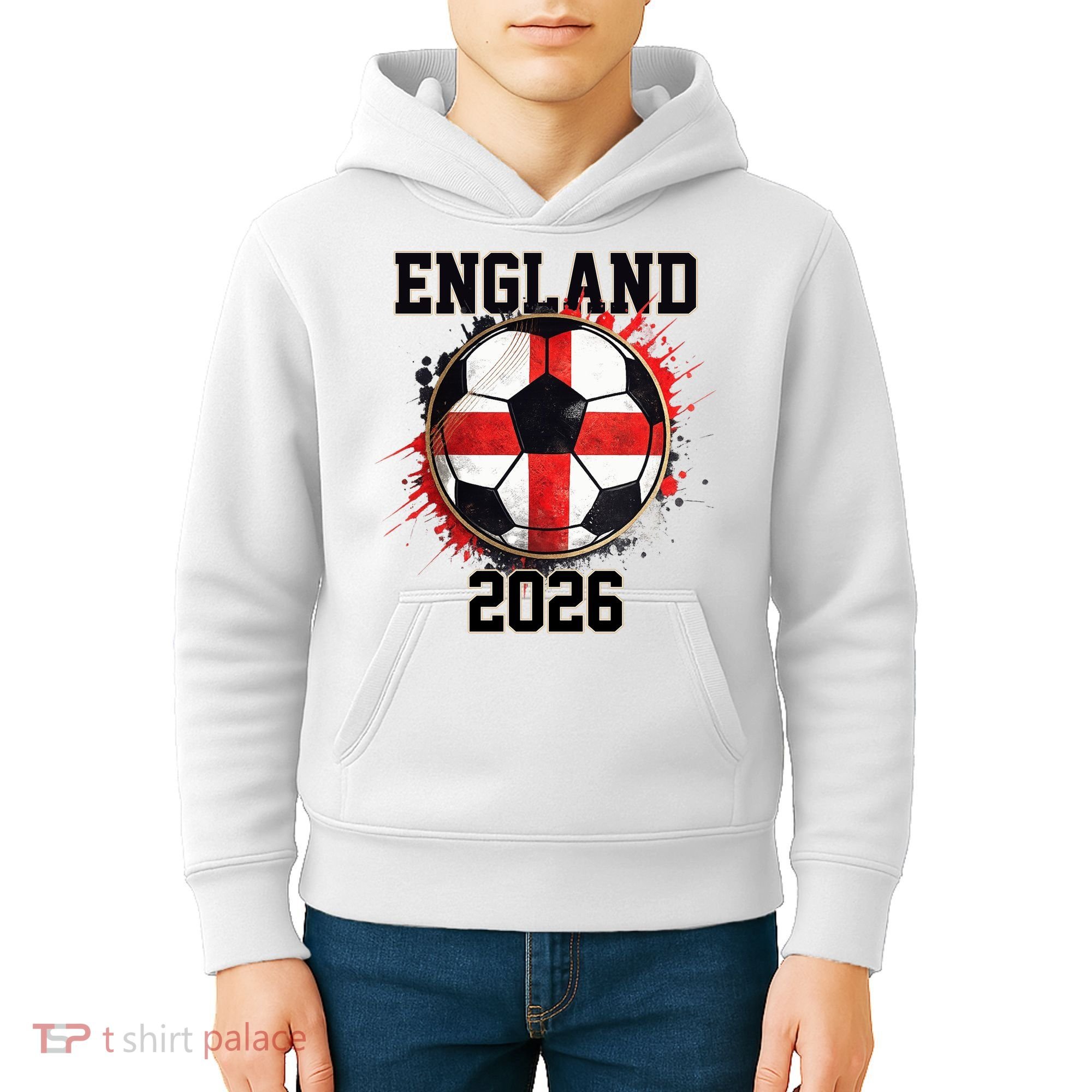 England 2026 North American Soccer Tournament Kids Hoodie