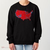 Election 2024 Results Map Trump Wins Counties Women's Sweatshirt thumb 0