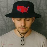 Election 2024 Results Map Trump Wins Counties Bucket Hat thumb 2