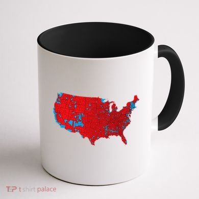 Election 2024 Results Map Trump Wins Counties Coffee Mug back