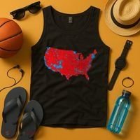 Election 2024 Results Map Trump Wins Counties Tank Top thumb 4