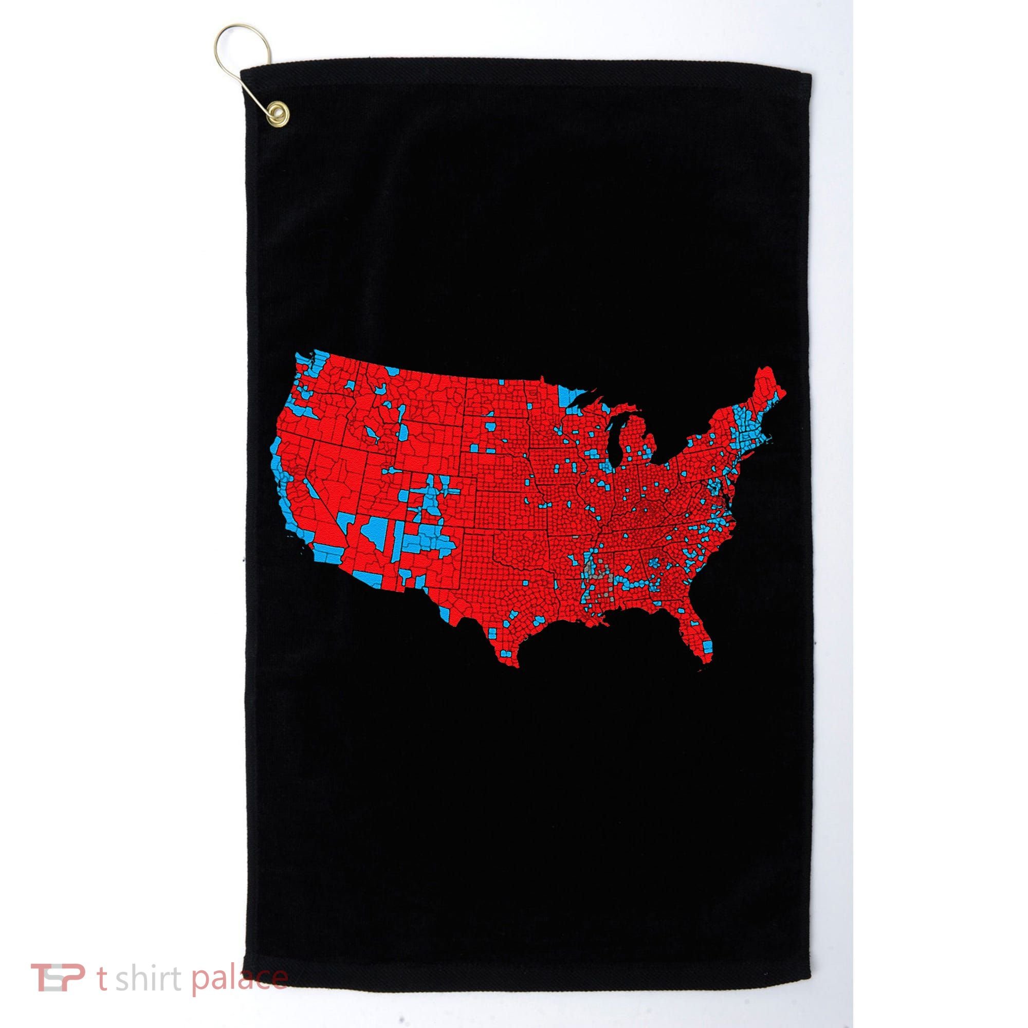 Election 2024 Results Map Trump Wins Counties Golf Towel
