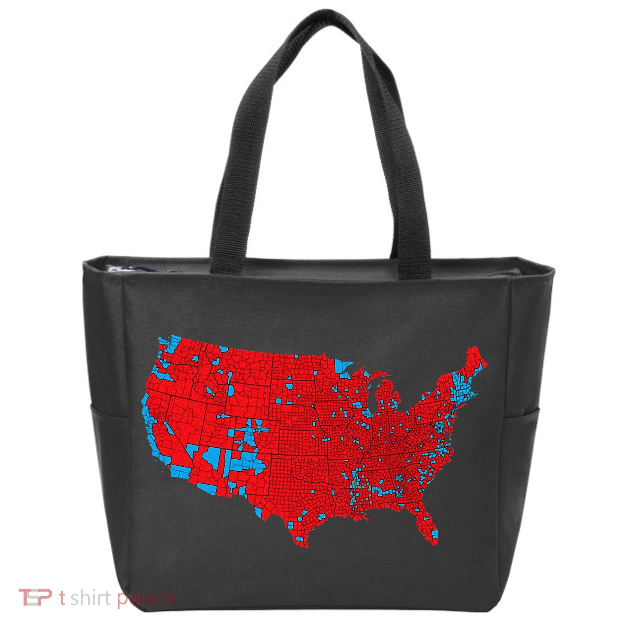 Election 2024 Results Map Trump Wins Counties Tote Bag