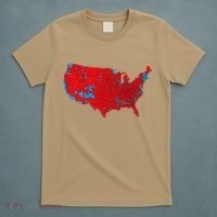 Election 2024 Results Map Trump Wins Counties T-Shirt thumb 5