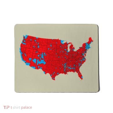 Election 2024 Results Map Trump Wins Counties Mousepad