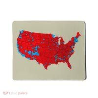 Election 2024 Results Map Trump Wins Counties Mousepad thumb 0