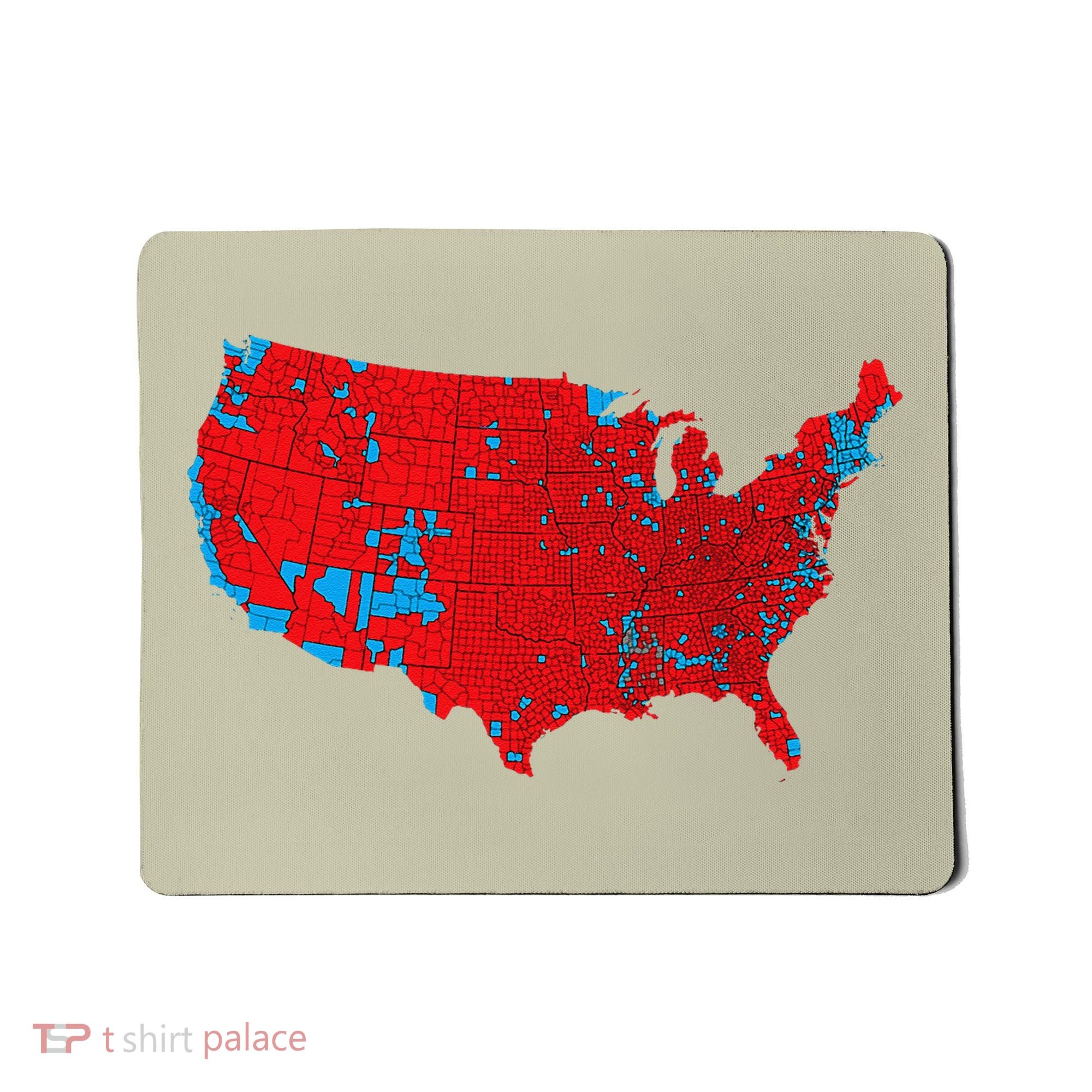 Election 2024 Results Map Trump Wins Counties Mousepad