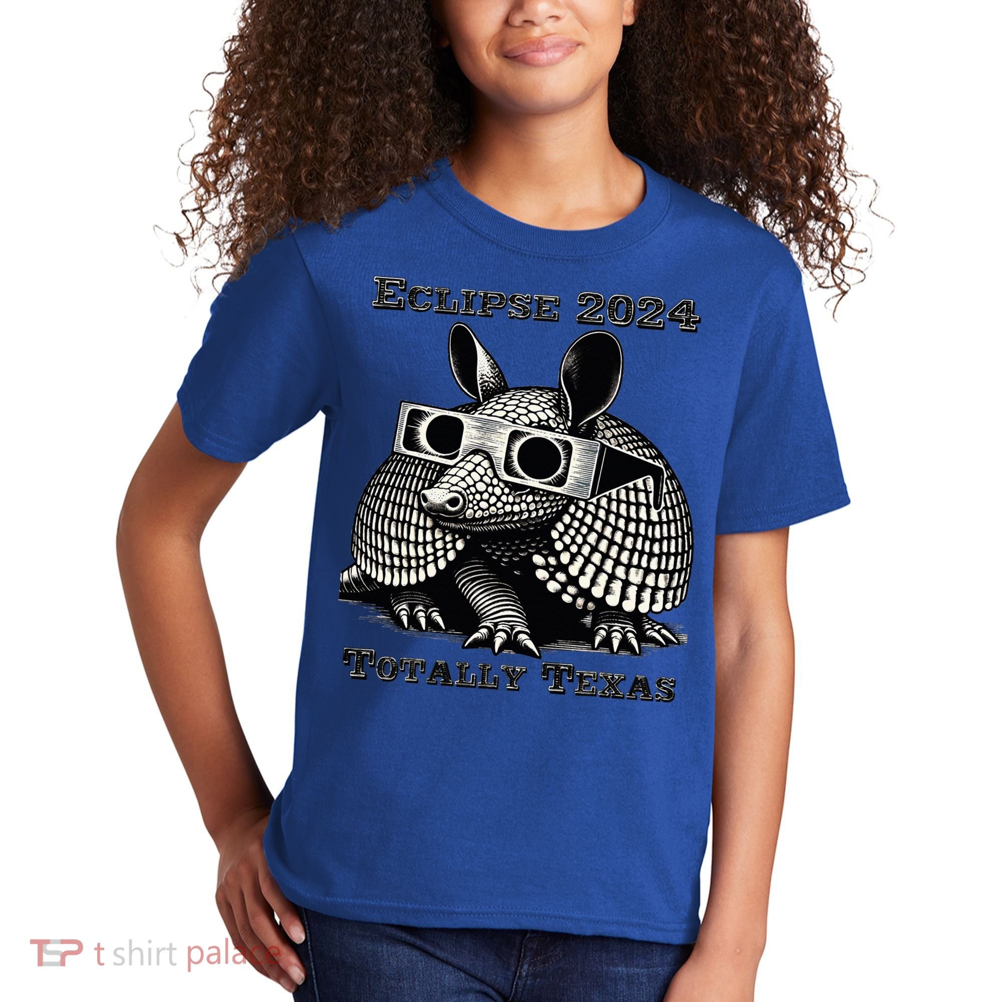 Eclipse 2024 Totally Texas Kids T-Shirt