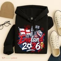 England 2026 World Soccer Fan Gear Hoodie thumb 4