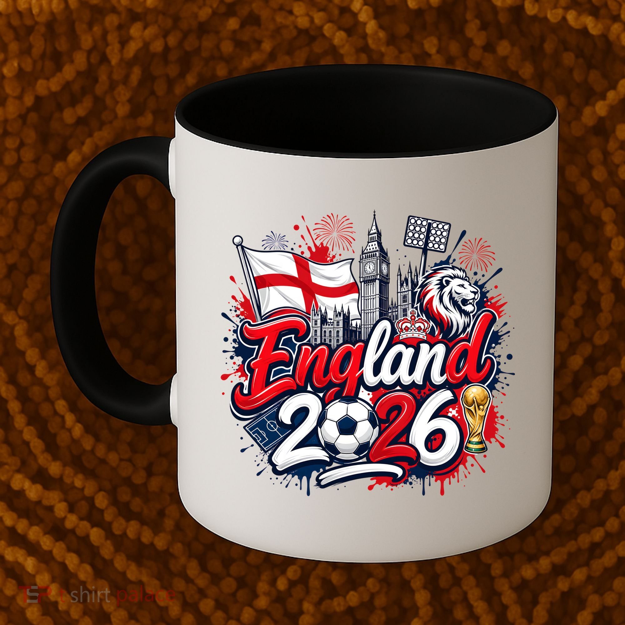 England 2026 World Soccer Fan Gear Coffee Mug