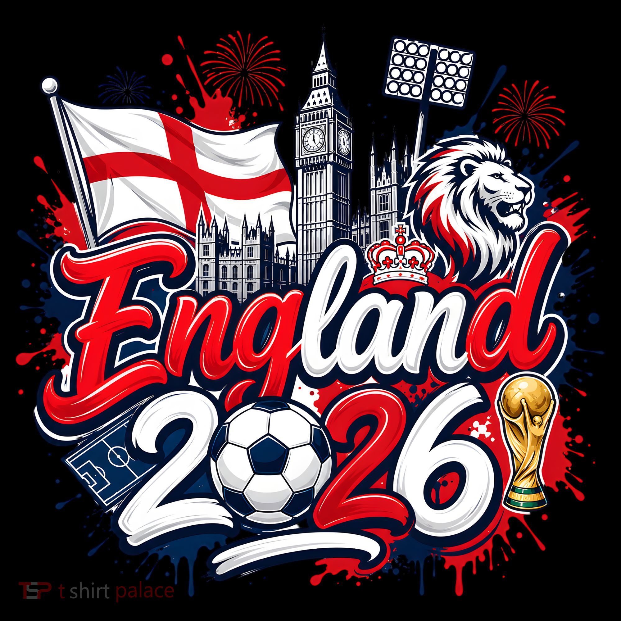 England 2026 World Soccer Fan Gear Coffee Mug