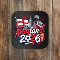 England 2026 World Soccer Fan Gear Coaster thumb 0