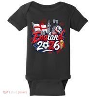 England 2026 World Soccer Fan Gear Baby Bodysuit thumb 0