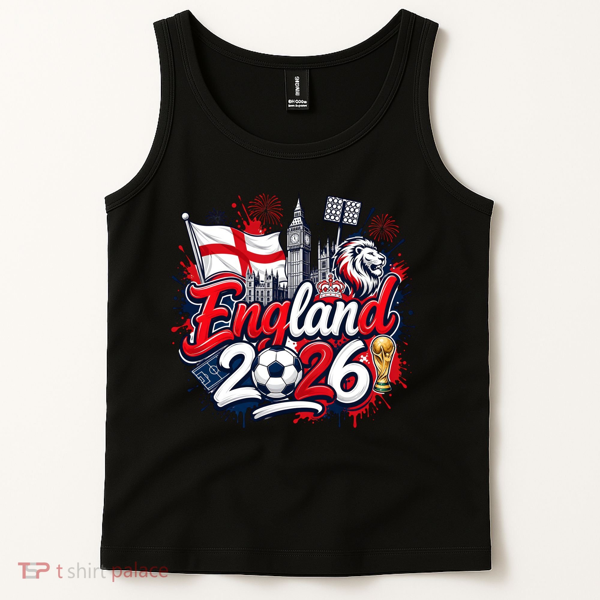 England 2026 World Soccer Fan Gear Tank Top