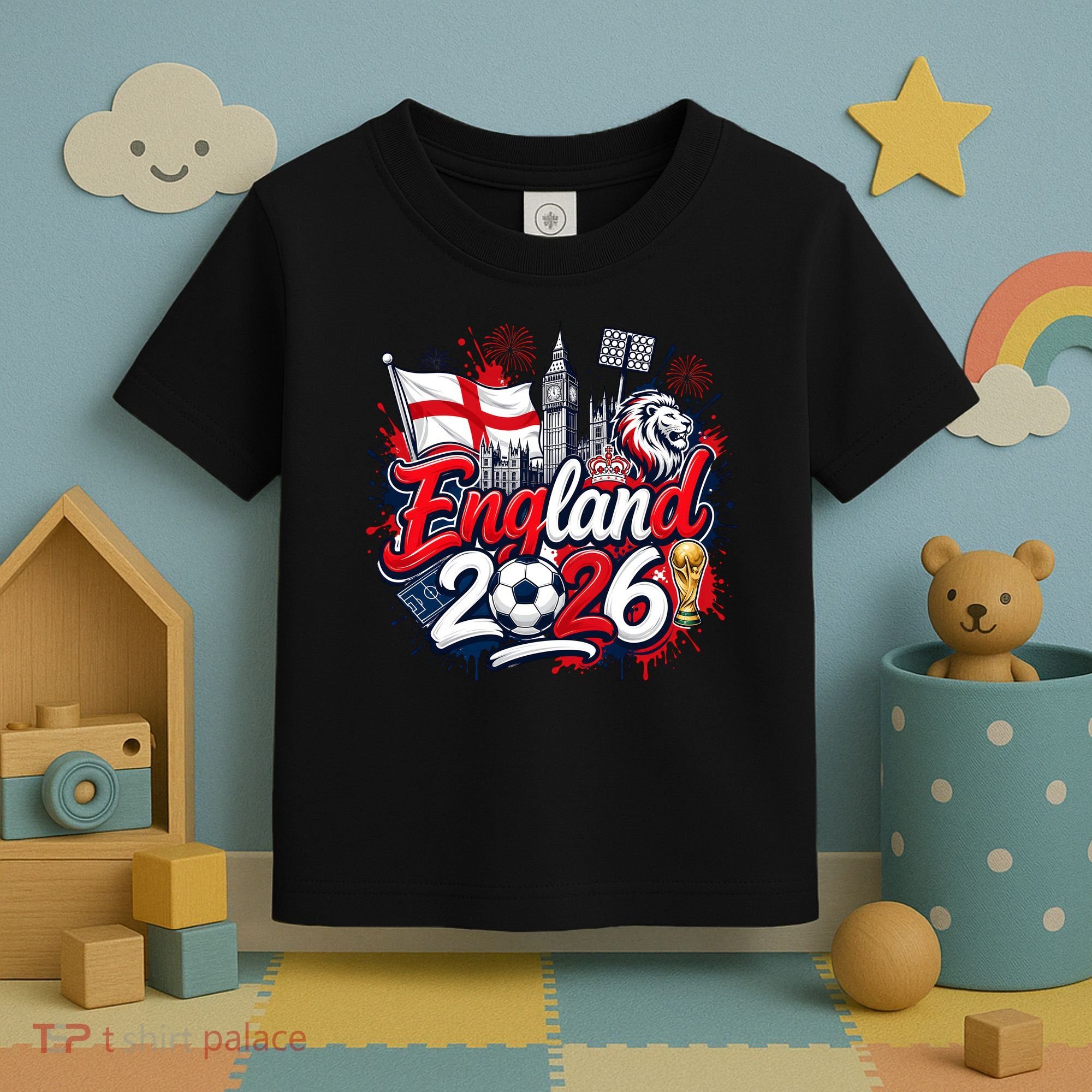 England 2026 World Soccer Fan Gear Toddler T-Shirt