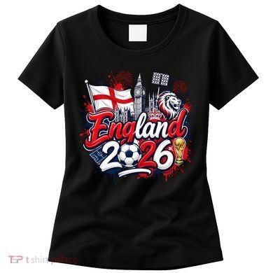 England 2026 World Soccer Fan Gear Women's T-Shirt