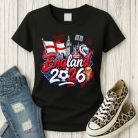 England 2026 World Soccer Fan Gear Women's T-Shirt thumb 3
