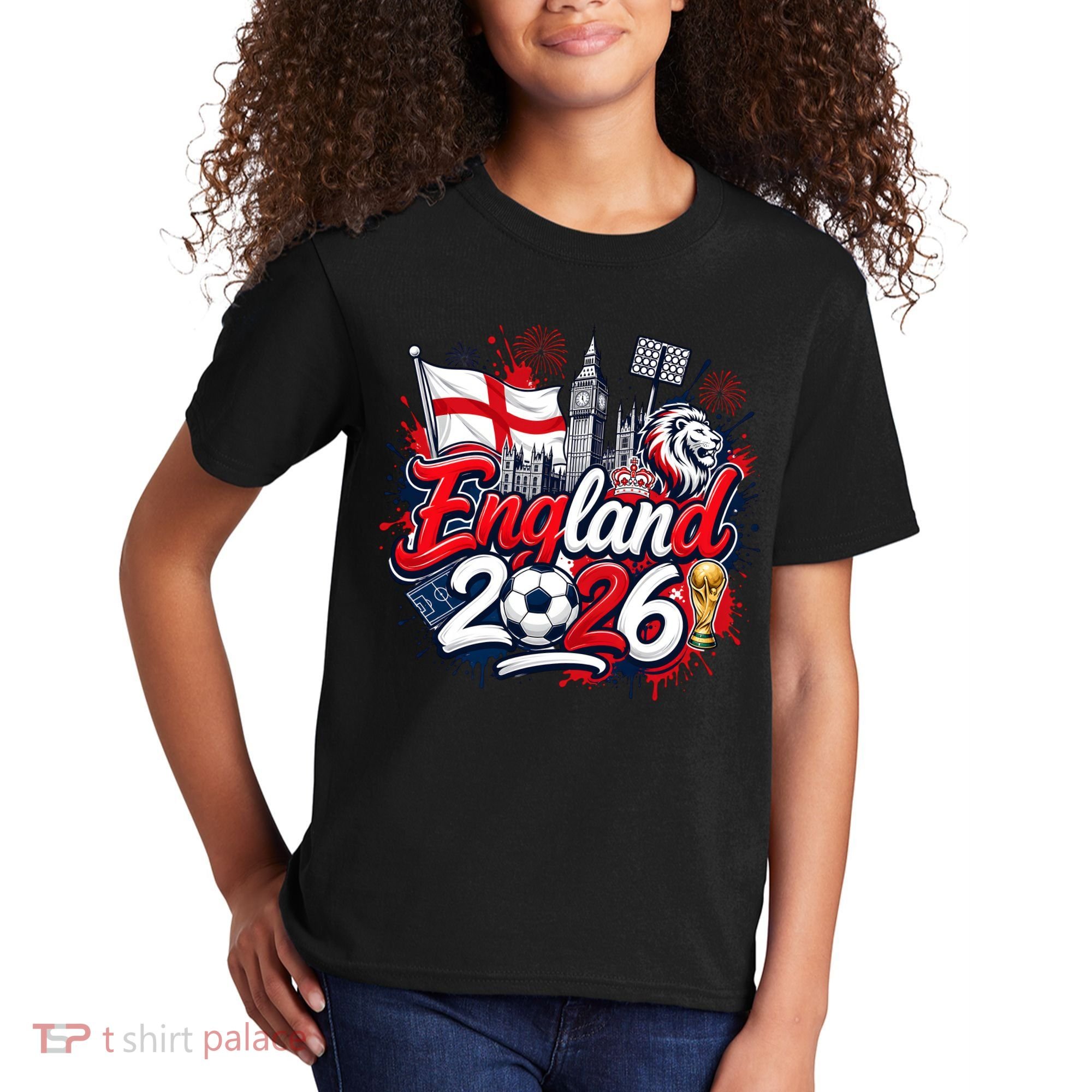 England 2026 World Soccer Fan Gear Kids T-Shirt