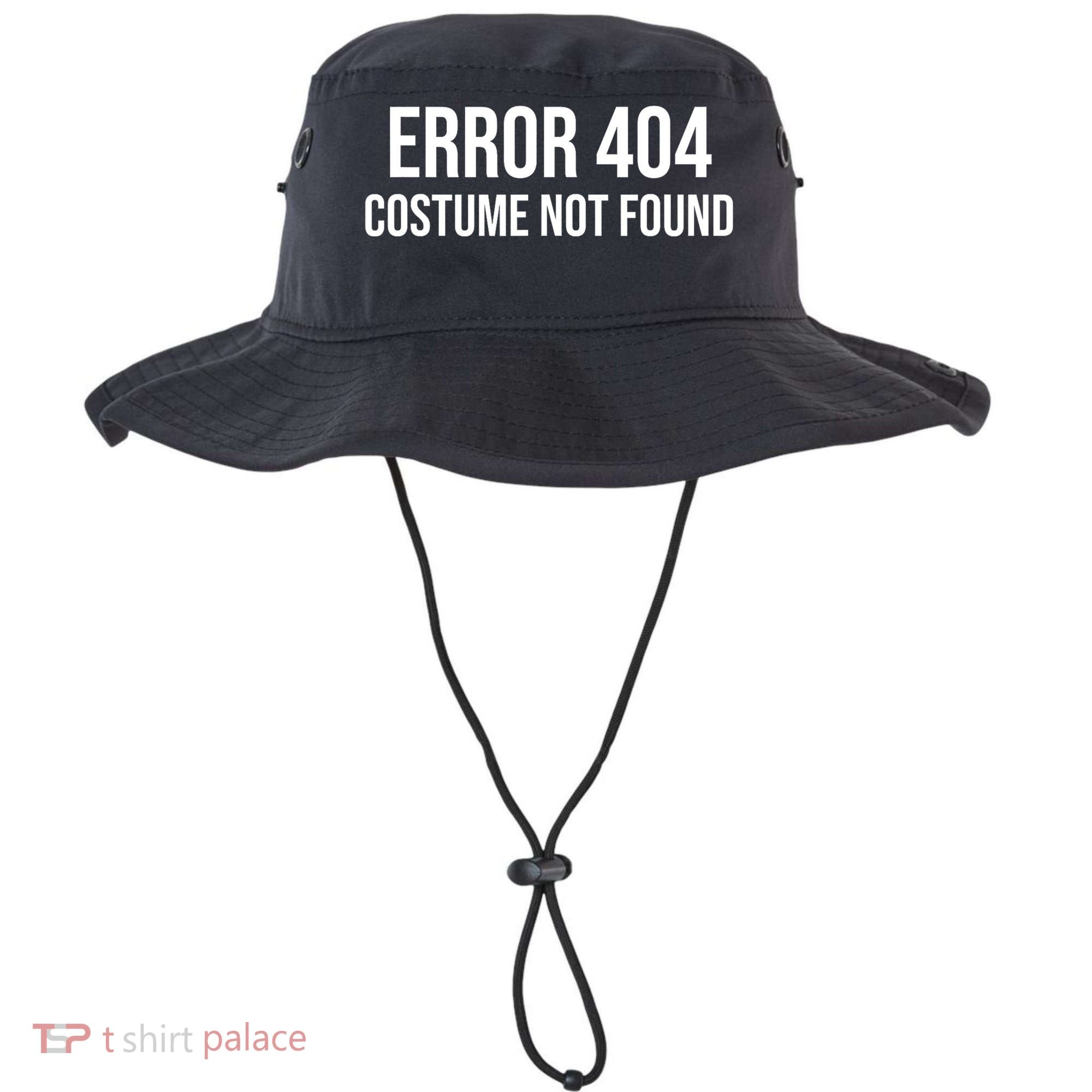 Error 404 Costume Not Found Funny Halloween Costume Bucket Hat