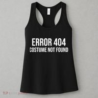 Error 404 Costume Not Found Funny Halloween Costume Women's Tank Top thumb 3