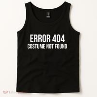 Error 404 Costume Not Found Funny Halloween Costume Tank Top thumb 2