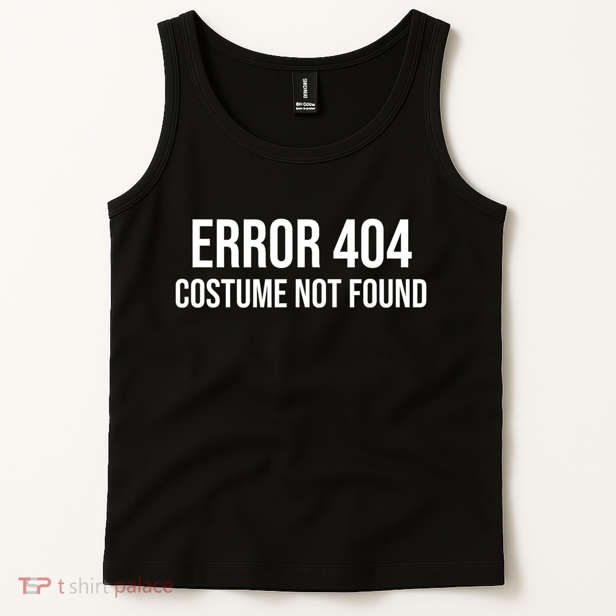Error 404 Costume Not Found Funny Halloween Costume Tank Top