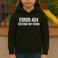 Error 404 Costume Not Found Funny Halloween Costume Kids Hoodie thumb 3