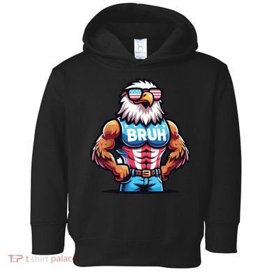 Eagle 4 Of July Toddler Hoodie