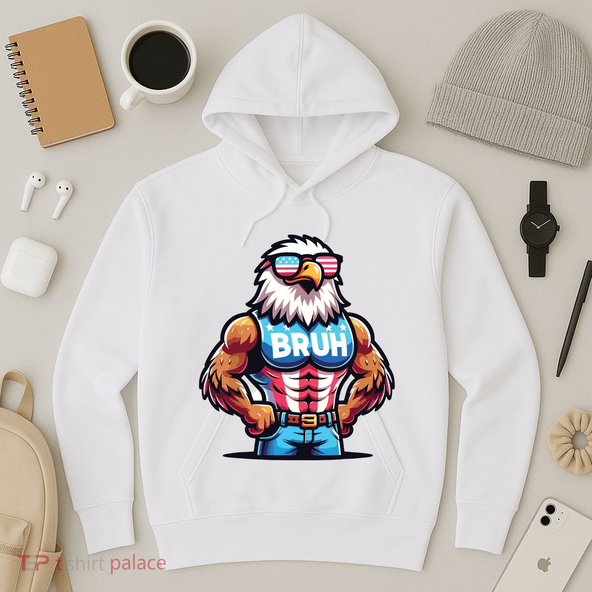 Eagle 4 Of July Hoodie