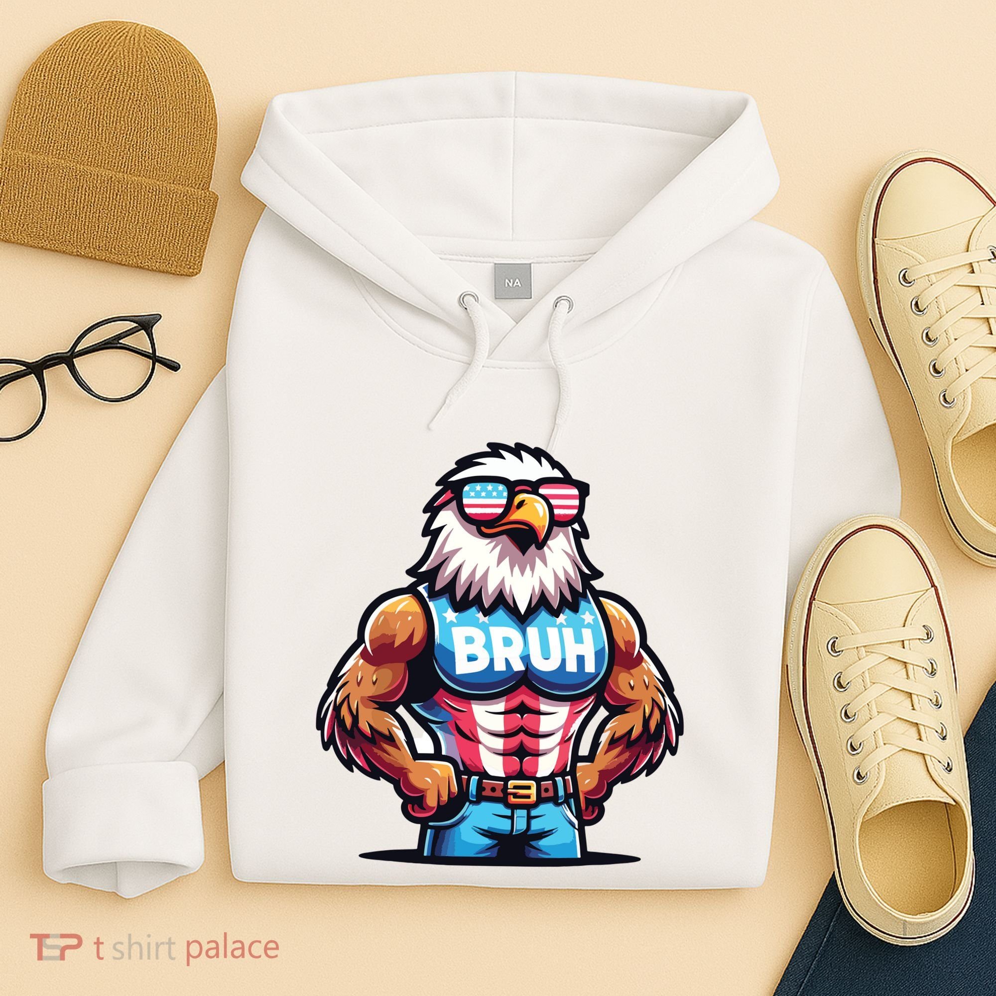 Eagle 4 Of July Hoodie