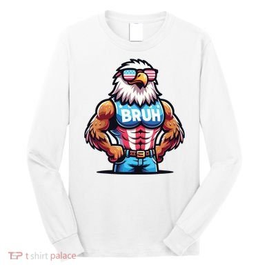 Eagle 4 Of July Long Sleeve Shirt