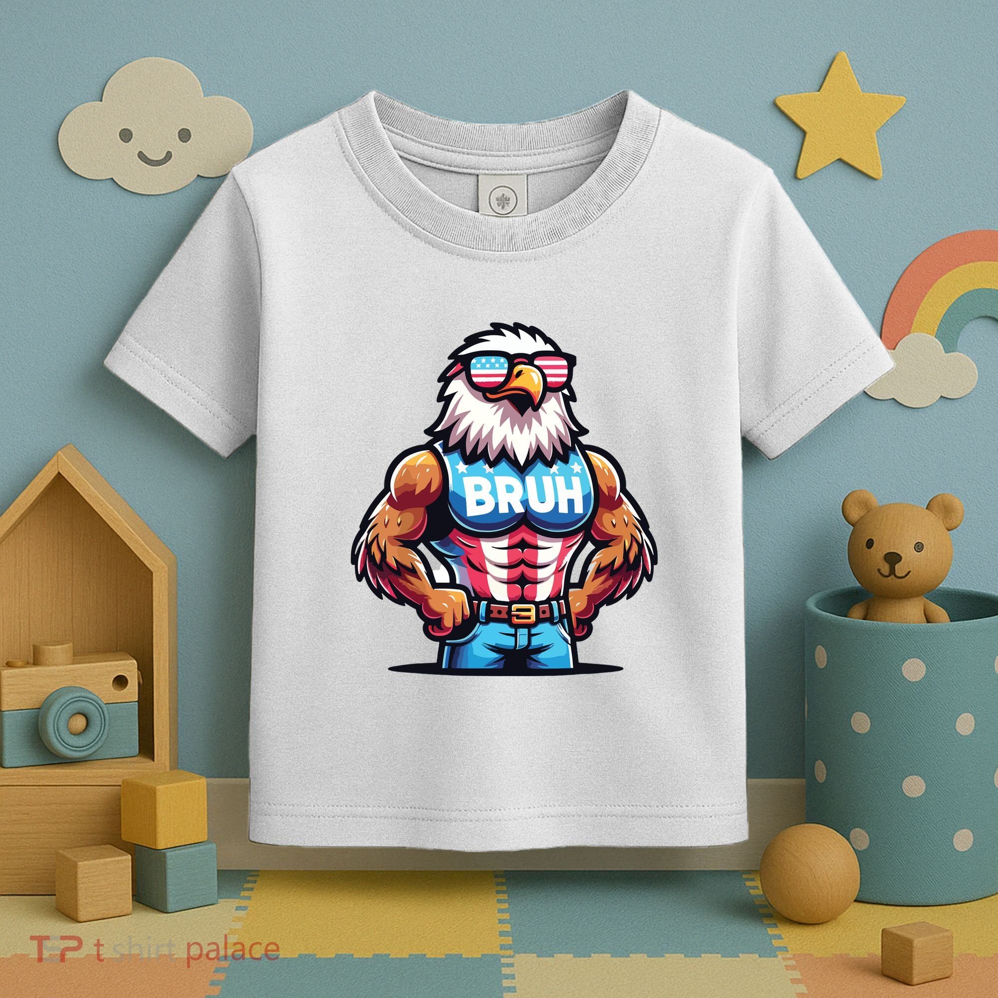 Eagle 4 Of July Toddler T-Shirt