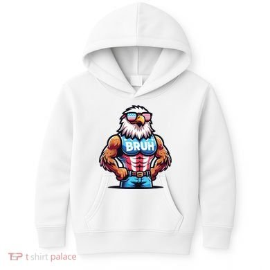 Eagle 4 Of July Kids Hoodie