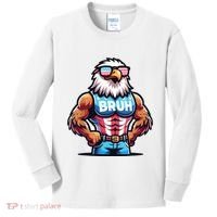 Eagle 4 Of July Kids Long Sleeve Shirt thumb 0