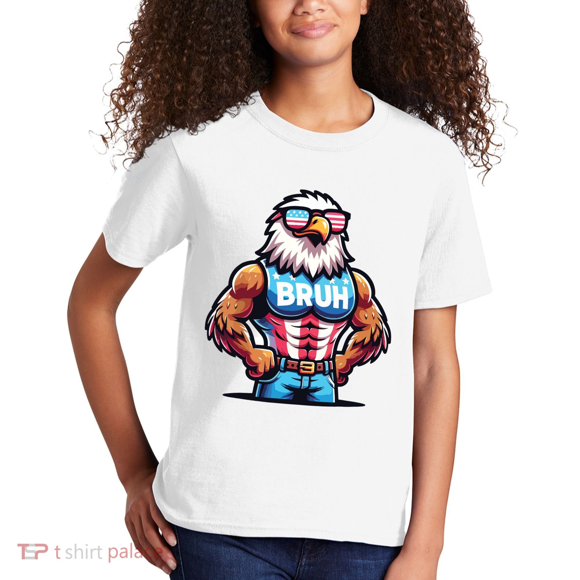 Eagle 4 Of July Kids T-Shirt
