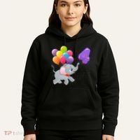Elephant 4 Years Old Zoo Animals 4th Birthday Hoodie thumb 5