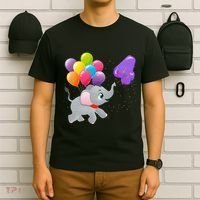 Elephant 4 Years Old Zoo Animals 4th Birthday T-Shirt thumb 6