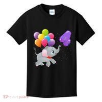 Elephant 4 Years Old Zoo Animals 4th Birthday Kids T-Shirt thumb 0