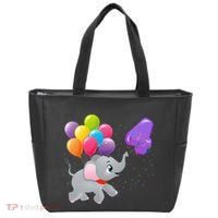 Elephant 4 Years Old Zoo Animals 4th Birthday Tote Bag thumb 0