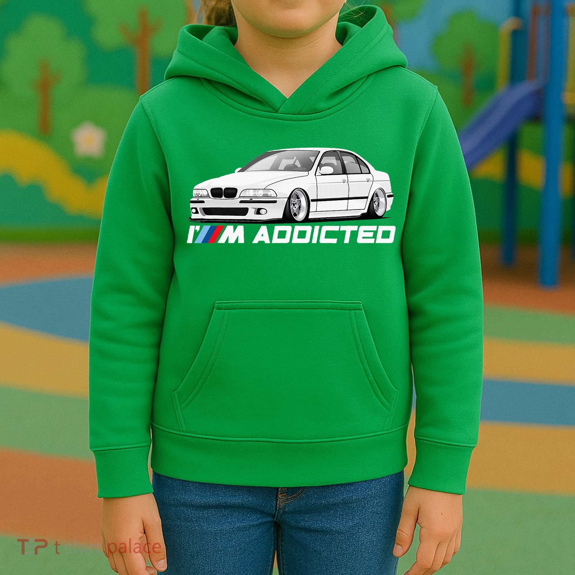 E39 5 Series M Addicted Angel Kids Hoodie