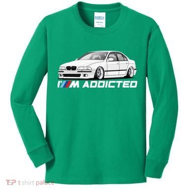 E39 5 Series M Addicted Angel Kids Long Sleeve Shirt