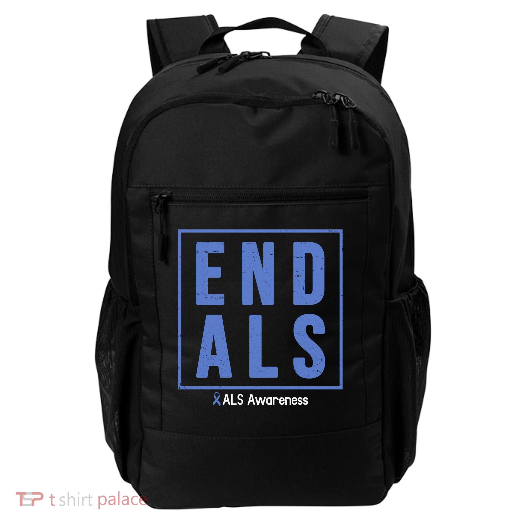 End Als Awareness Ribbon Backpack