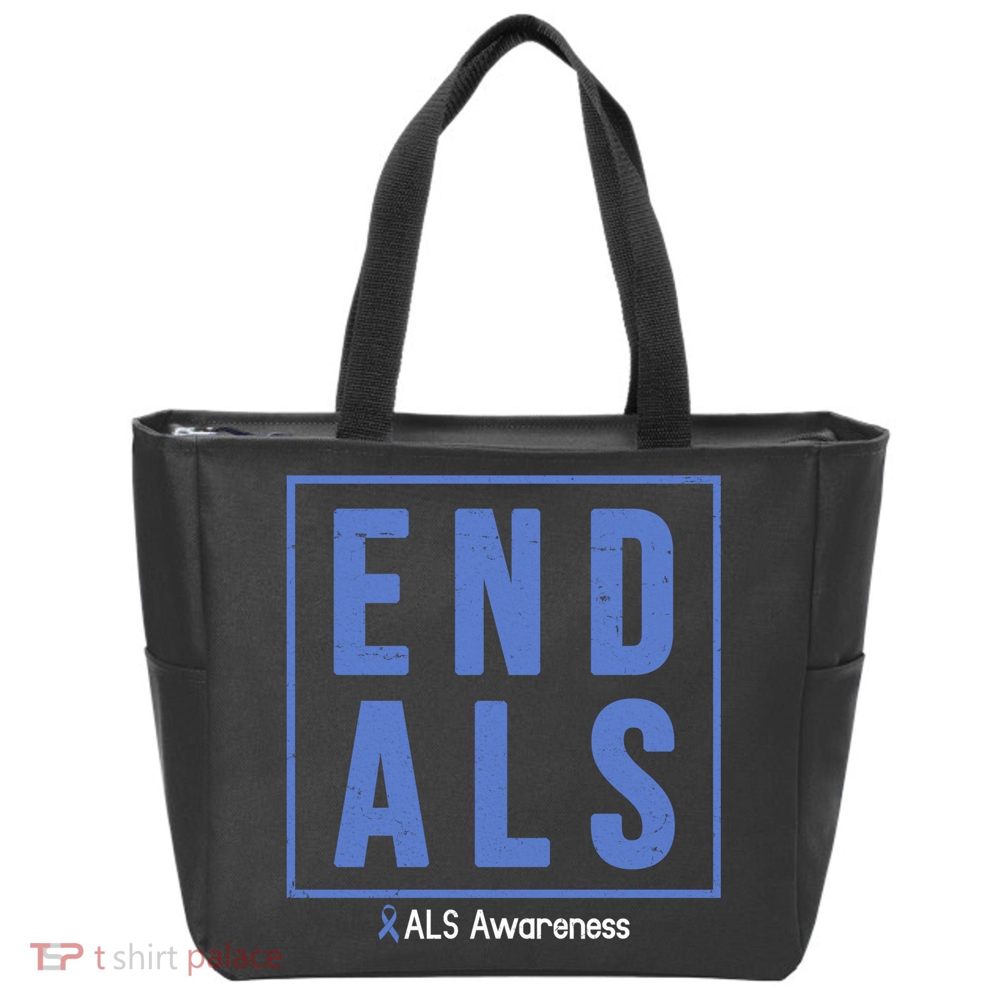 End Als Awareness Ribbon Tote Bag