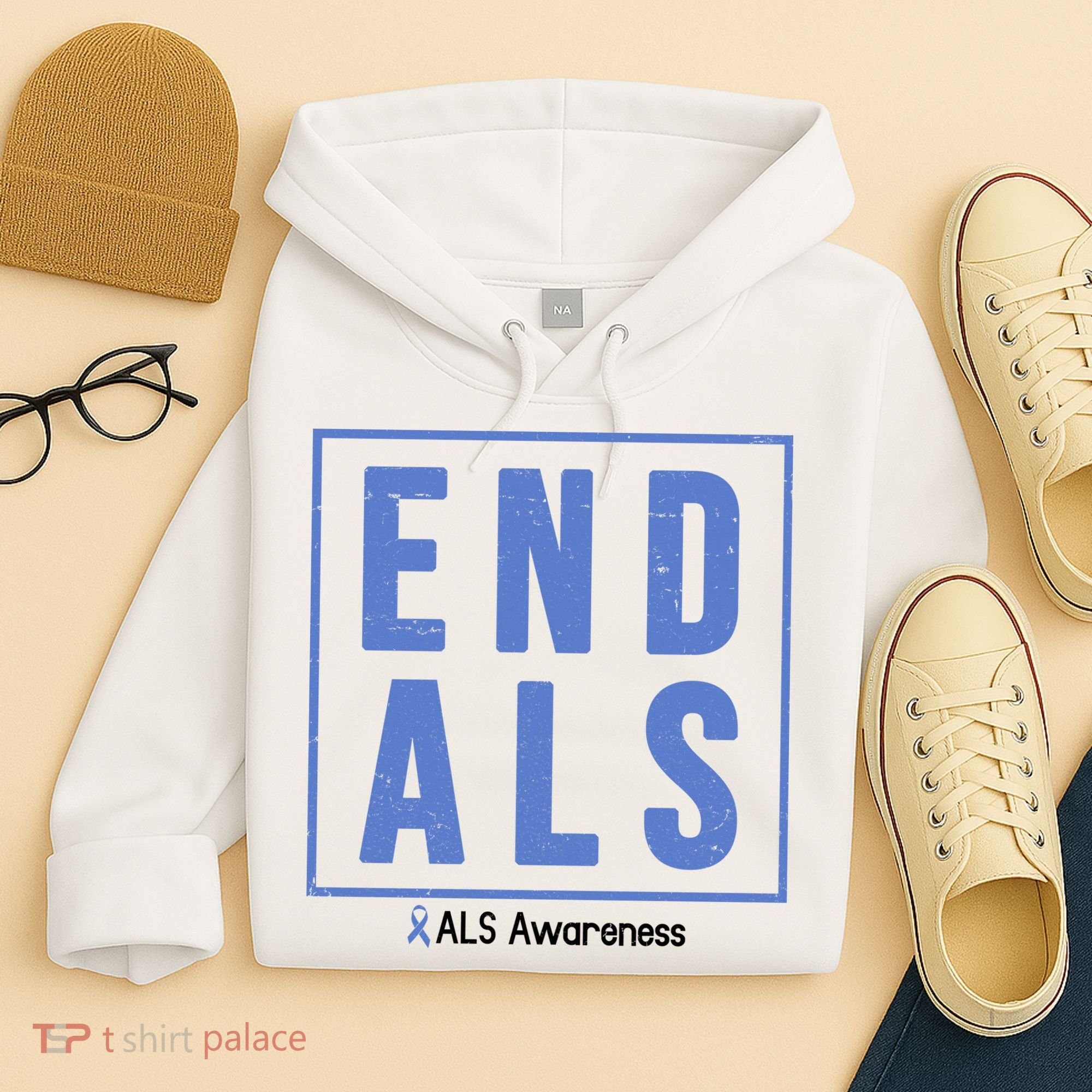 End Als Awareness Ribbon Hoodie
